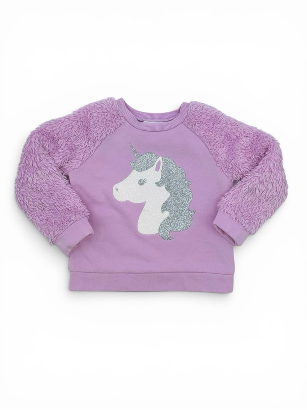 THE CHILDREN’S PLACE Lavender Unicorn Sweater Girls 2T